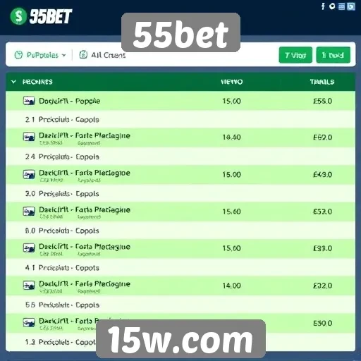 Opções de pagamento disponíveis na plataforma 55bet